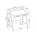 Стол компьютерный SIGNAL B-168 дуб/коричневый, 77/48/89